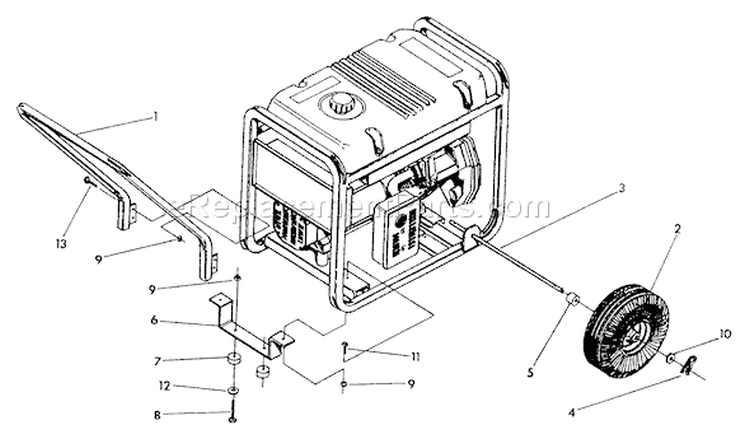 Page C Diagram and Parts List for 0567-1  Briggs and Stratton Generator